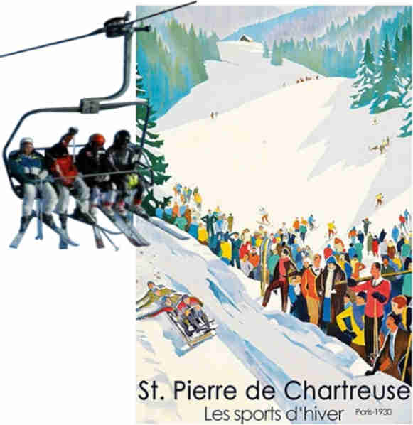 Chartreuse. Ski alpin Saint Pierre Le Planolet