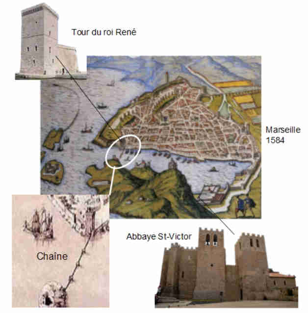 Moyen ge et Renaissance. Marseille port embarquement des croisades 