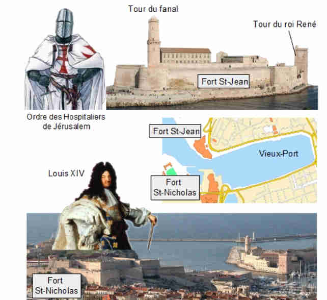 Les forts du Vieux-Port. Fort Saint-Jean. Fort Saint-Nicolas 