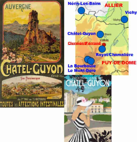 Thermalisme Auvergne Chtel-Guyon Chaudes-Aigues La Bourboule