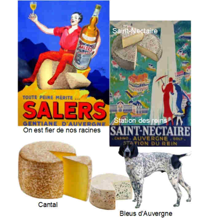 Fromages auvergnats Cantal Bleu Auvergne Fourme Ambert Saint-Nectaire Salers