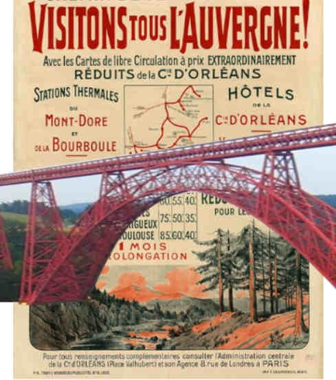 Chemin de fer Auvergne Viaduc Fades Sioule Garabit Truyre Gustave Eiffel