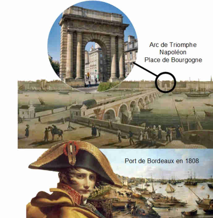 Napolon et le Pont de Pierre de Bordeaux