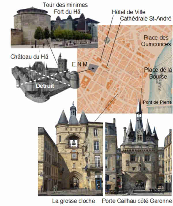 Forts tours Grosse Cloche et portes de Bordeaux 