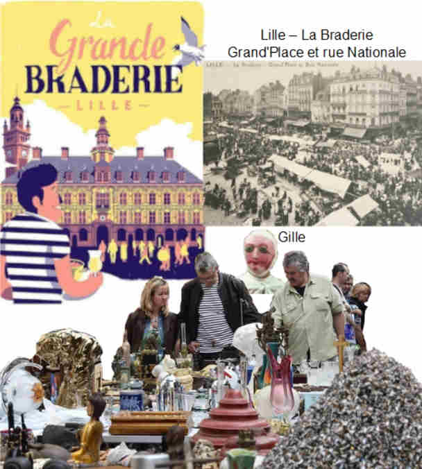 La grande braderie de Lille. Les moules et les frites